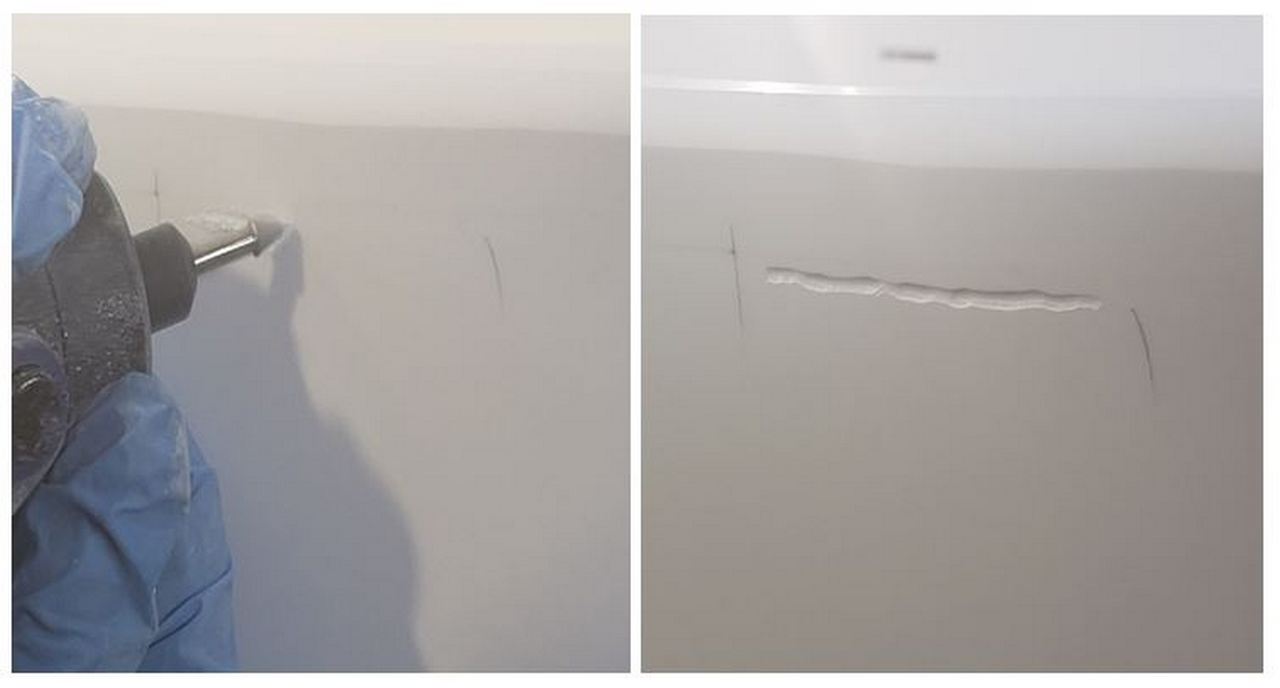 Cómo reparar una bañera o lavabo de superficie sólida imagen №1